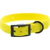 Image de CANIHUNT Collier Chien CTECH Boucle Double - 6 Coloris - 2 largeurs, 3.8mm d'épaisseur, matière en polychlorure de Vinyle, Marque Française (1.9 x 0.4 x 45cm, Jaune)