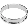Image de De Buyer - Cercle à tarte rond en inox à bord roulé - 10 x 2 cm