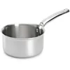 Image de De Buyer - Casserole en inox 3 couches ALCHIMY - 16 cm - Fabriquée en France, Sans PFAS, Maîtrise de la Cuisson, Inox 18/10, Tous Feux + Four, Finition Poli Brossé, Gris