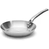 Image de De Buyer - Poêle à frire en inox 3 couches ALCHIMY - 24 cm - Fabriquée en France, Maîtrise de la Cuisson, Inox 18/10, Tous Feux + Four, Finition Poli Brossé