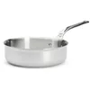 Image de De Buyer - Sauteuse à bords droits en inox 5 couches AFFINITY - 24 cm - Fabriquée en France, Sans PFAS, Montée Rapide en Température, Inox 18/10, Tous Feux + Four, Finition Poli Brillant
