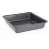 Image de De Buyer - Moule carré en acier antiadhésif - 22,5 x 22,5 x 5 cm -, Noir