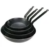 Image de Poêle en acier - DE BUYER - La Lyonnaise - Ø26cm - Hauteur 4.4cm - Manche fixe - Tôle bleuie
