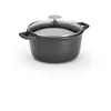 Image de De Buyer - Coquelle antiadhésive CHOC EXTREME avec couvercle en verre - Diamètre 20 cm -, Noir