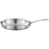 Image de Cuisinox - Gourmet - Poêle 32 cm inox - Triply - Compatible tous feux dont induction - Acier Inoxydable 18/1 - Finition Satinée - Poignée Fixe - Sans PFAS, PTFE, PFOA - Made in France