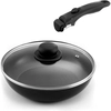 Image de Cuisinox - Sauteuse avec couvercle induction + 1 poignée Arom noires - D. 24 cm OS