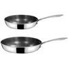 Image de Cuisinox - 2 poêles Virtuo induction grises OS
