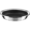 Image de Cuisinox - Ycône - Poêle 28 cm avec revêtement céramique - Fond thermo diffuseur - Compatible tous feux dont induction - Acier Inoxydable 18/1 - Finition miroir - Sans PFOA, PTFE, PFAS
