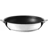 Image de Cuisinox - Eclipse - Poêle 28 cm avec revêtement céramique - Fond encapsulé - Compatible tous feux dont induction - Acier Inoxydable 18/1 - Finition miroir