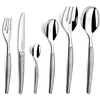 Image de Lou Laguiole - Ménagère couteaux de table Jet Styl gris - 50 pièces OS