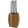 Image de Lou Laguiole - Bloc 6 couteaux steak Jet Miroir bois - 280x180x50 cm OS