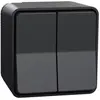 Image de Interrupteur double va-et-vient étanche complet saillie Schneider Electric Mureva Styl anthracite