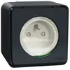 Image de Prise de courant 2 pôles + terre étanche complète saillie Schneider Electric Mureva Styl anthracite
