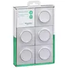 Image de Interrupteur va-et-vient complet Schneider Electric Odace aluminium, lot de 5