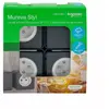 Image de 3 prises avec terre + 1 interrupteur va-et-vient Schneider Electric Mureva Styl gris anthracite, lot