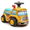 Image de Porteur - FALK - School Bus - Assise ouvrante - Volant directionnel - Dès 12 mois - 100% Fabriqué en France