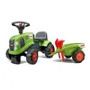 Image de Porteur tracteur Claas avec remorque et accessoires - FALK - Dès 12 mois - 100% fabriqué en France - 40% plastique recyclé