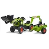 Image de Tractopelle Claas - FALK - Volant directionnel Excavatrice et Remorque - Fabriqué en France - 60% de plastique recyclé - Dès 2 ans