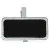 Image de 12 ARDOISES SUR PINCE 4*2CM - ARGENT