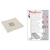 Image de Moulinex A26B09 Pochette de 6 Sacs + 1 Filtre Modèles Boogy / Gimini / Principio, Blanc