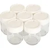 Image de Moulinex A14A03 Yaourtières 7 Pots Verre Couvercle Blanc Yogurta transparent