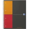 Image de OXFORD Cahier International Filingbook A4+ Petits Carreaux 5mm 100 Pages Reliure Intégrale Couverture Carte Rigide Gris