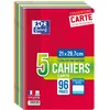 Image de Oxford Scolaire 400019496 Cahier agrafé A4 96 Pages 90 G Lot de 5