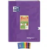 Image de OXFORD Lot de 5 Cahiers piqûre EASYBOOK KRAFT24 x 32 cm 96p 90g coloris aléatoire