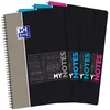 Image de Lot de 5 Mynotes Etudiants rel. intégrale A4+, 160p./80 feuilles perforées 90g/m², quadrillé 5x5, coloris assortis (4)