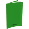 Image de CONQUERANT Cahier Classique 24x32cm Grands Carreaux Seyès 96 Pages Agrafées Couverture Polypro Vert