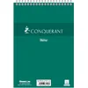 Image de Conquerant Bloc Notes Sténo A5 Uni 180 Pages Reliure Intégrale Couverture Carte Verte