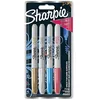 Image de Sharpie Marqueurs Métallisés Permanents Pointe Fine Assortiment de Couleurs Lot de 4