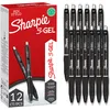 Image de Sharpie S-Gel | Stylos gel | Pointe moyenne (0,7 mm) | Encre noire | Lot de 12
