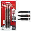 Image de Sharpie S-Gel | Stylos gel | Pointe moyenne (0,7 mm) | Encre noirerouge et bleue | Lot de 3
