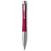 Image de Parker Urban Twist stylo-bille magenta rouge vif avec finitions chrome pointe moyenne et recharge d’encre bleue coffret cadeau