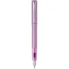 Image de Parker stylo plume Vector XL | Laque lilas métallisée sur laiton | Plume moyenne avec recharge d’encre bleue | Coffret cadeau