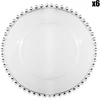 Image de Côté Table - 6 Assiettes Dessert Perloa transparentes - D.20.5 cm OS