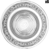 Image de Côté Table - 6 Assiettes plates Classic transparentes - D.25 cm OS