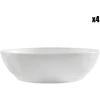 Image de Côté Table - 4 Assiettes creuses Indrid blanches - D.19 cm OS