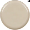 Image de Côté Table - 4 Assiettes à dessert Indrid sable - D.21 cm OS