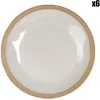 Image de Côté Table - 6 Assiettes dessert Jade blanches - D.21.5 cm OS