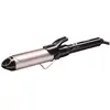 Image de BaByliss Boucleur à pince de 38mm - Cylindre Satin Touch, 10 réglages de température, boucleur professionnel avec support de sécurité intégré, Noir et rose, C338E