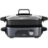 Image de Cuisinart Cook In multicuiseur 5 en 1| Griller, saisir, cuire à la vapeur, mijoter et mitonner | Plaques et casseroles antiadhésives et interchangeables | Empilables, rangement facile | Gris minuit