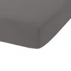 Image de Drap Housse 100% Gaze de Coton - Anthracite, 140 x 190 cm