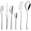 Image de COUZON - Ménagère 50 couverts de table en coffre bois pour 12 personnes - Steel - Acier inoxydable 18/10, Finition Miroir, Epaisseur Forgé - Inox