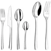 Image de COUZON - Ménagère 50 couverts de table en coffre bois pour 12 personnes - J'aiGoûté - Acier inoxydable 18/10, Finition Miroir, Epaisseur 4 mm - Inox