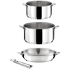 Image de Cuisinox - Set de cuisson induction Eclipse acier/noir - 4 pièces OS