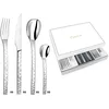 Image de COUZON - Ménagère 24 couverts de table en coffret pour 6 personnes - Pix'Elle 3D - Acier inoxydable 18/10, Finition Miroir, Epaisseur 2.5 mm - Inox