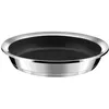 Image de CUISINOX - Ycône - Poêle 28 cm inox revêtement Greblon C3 - Fond thermo diffuseur - Compatible tous feux dont induction - Acier Inoxydable 18/10 - Finition miroir - Sans PFOA, APEO