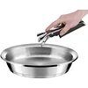 Image de Cuisinox - Ycône - Poêle 24 cm tout inox avec poignée amovible - Fond thermo diffuseur - Compatible tous feux dont induction - Acier Inoxydable 18/10 - Finition miroir - Sans PFOA, PTFE, PFAS